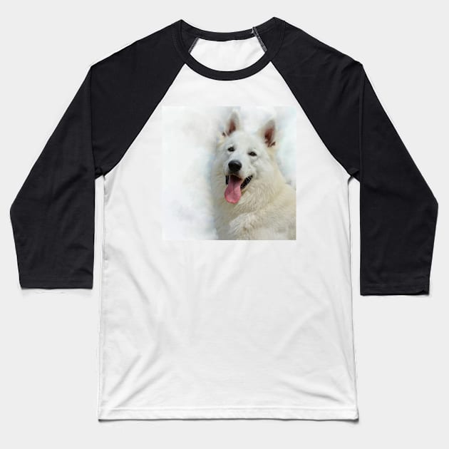 Swiss white shepherd Baseball T-Shirt by Noamdelf06